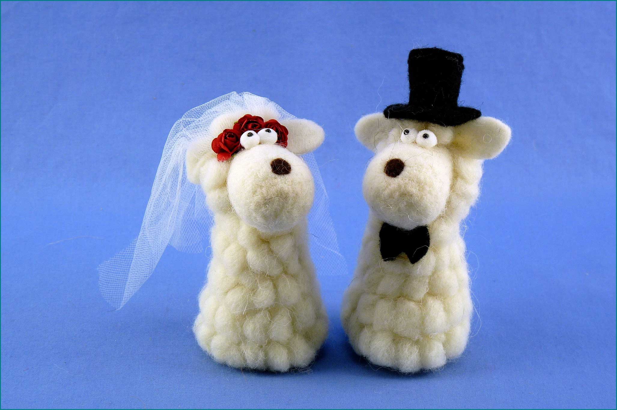FilzSchaf ''Hochzeit'' sort. H12cm Liebe Hochzeit 2024 Anlass
